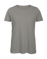 Dames T-shirt Biologisch B&C Inspire TW043 Light Grey